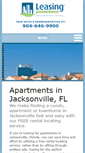 Mobile Screenshot of leasingjacksonville.com